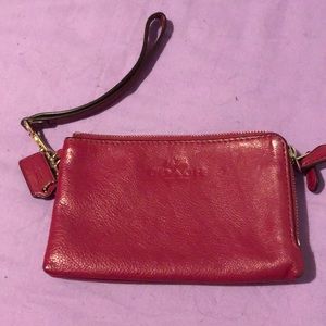 Hot pink coach wallet